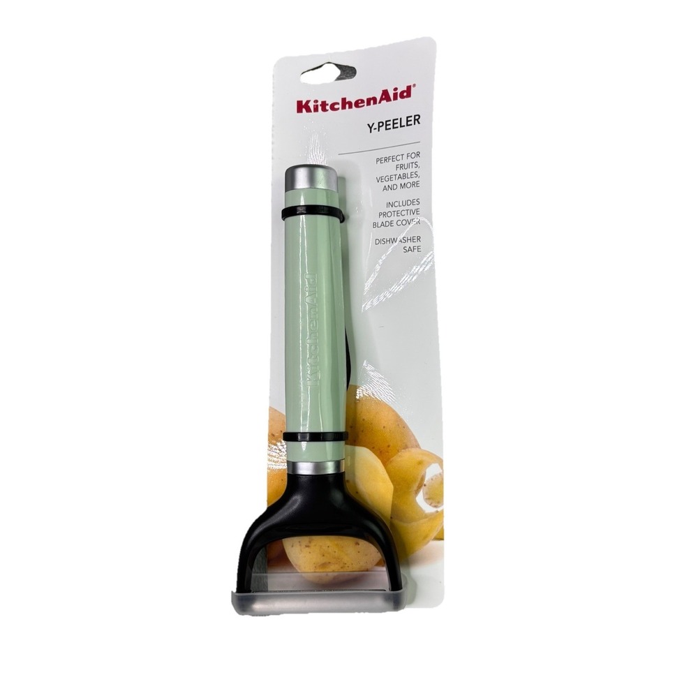 KitchenAid Pistachio Y-Peeler With Protective Blade Cover Dishwasher Safe NEW!